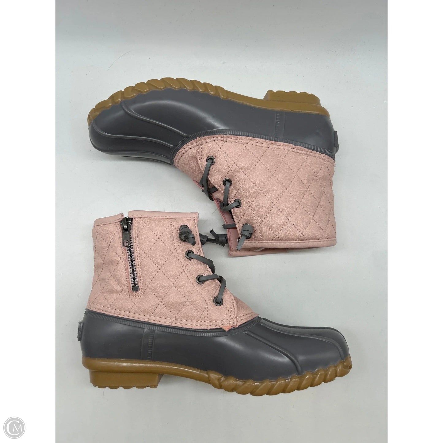 Boots Rain By Nautica In Grey & Pink, Size: 9