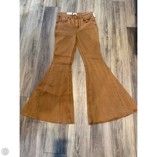 Jeans Flared By Shyanne In Brown, Size: 12