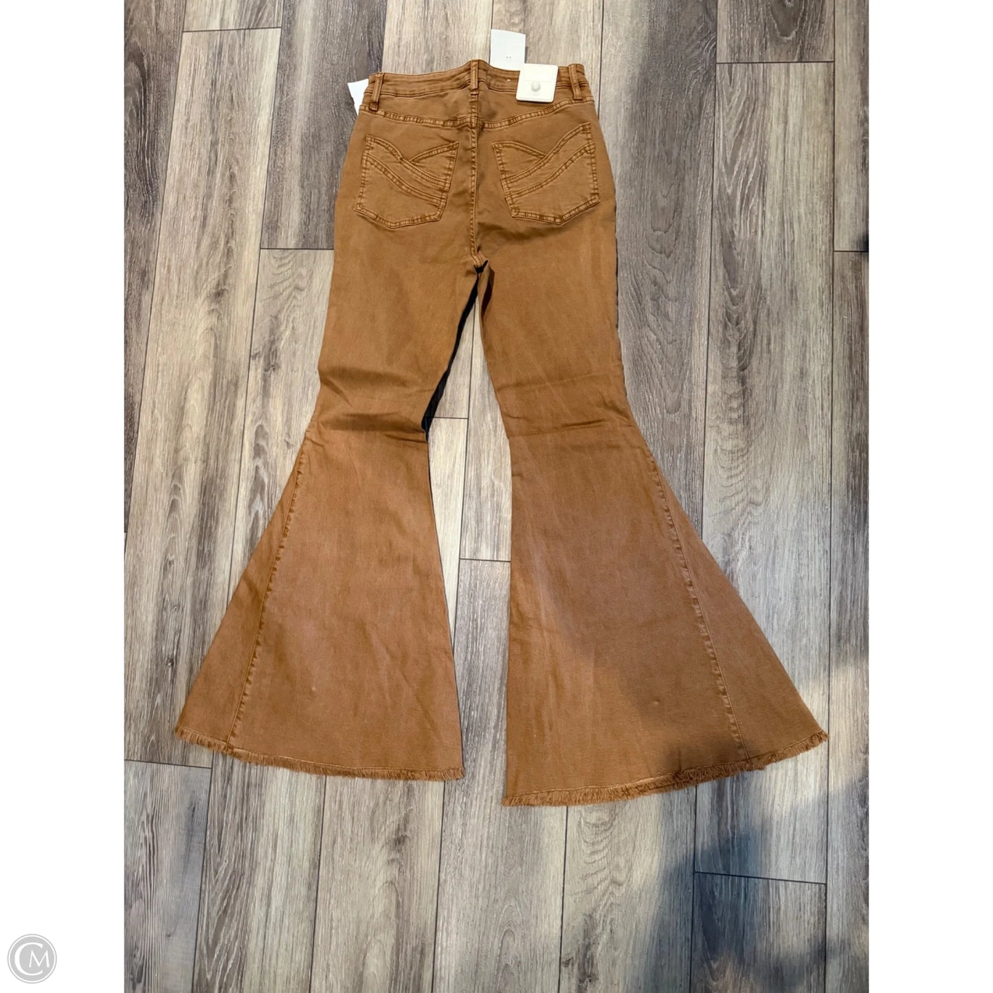 Jeans Flared By Shyanne In Brown, Size: 12