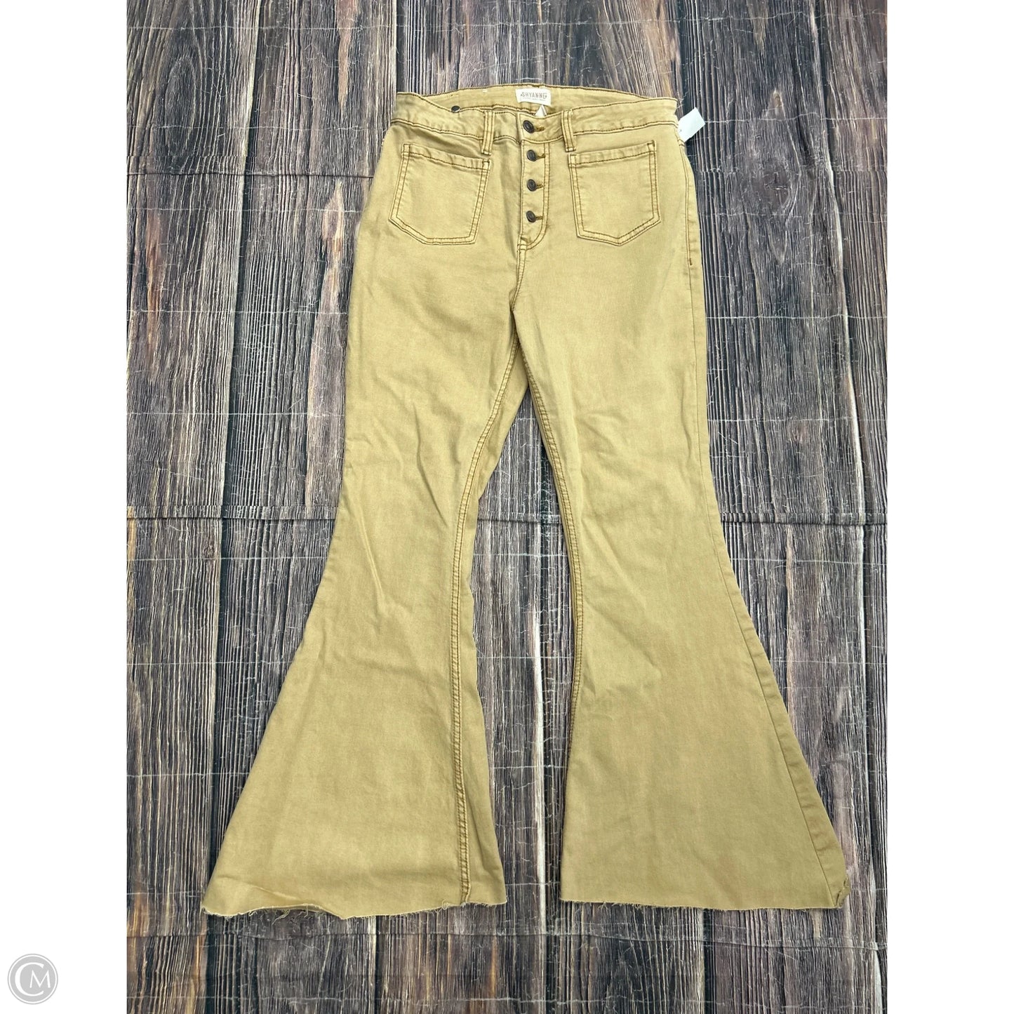 Jeans Flared By Shyanne In Brown, Size: 12