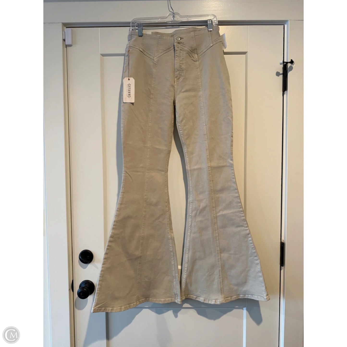 Jeans Flared By Shyanne In Cream, Size: 12