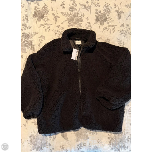 Jacket Faux Fur & Sherpa By Nine West In Black, Size: 1x