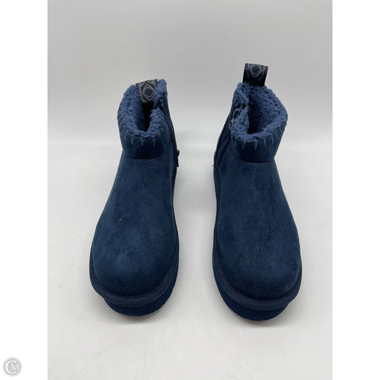 Boots Ankle Flats By Muk Luks In Navy, Size: 6