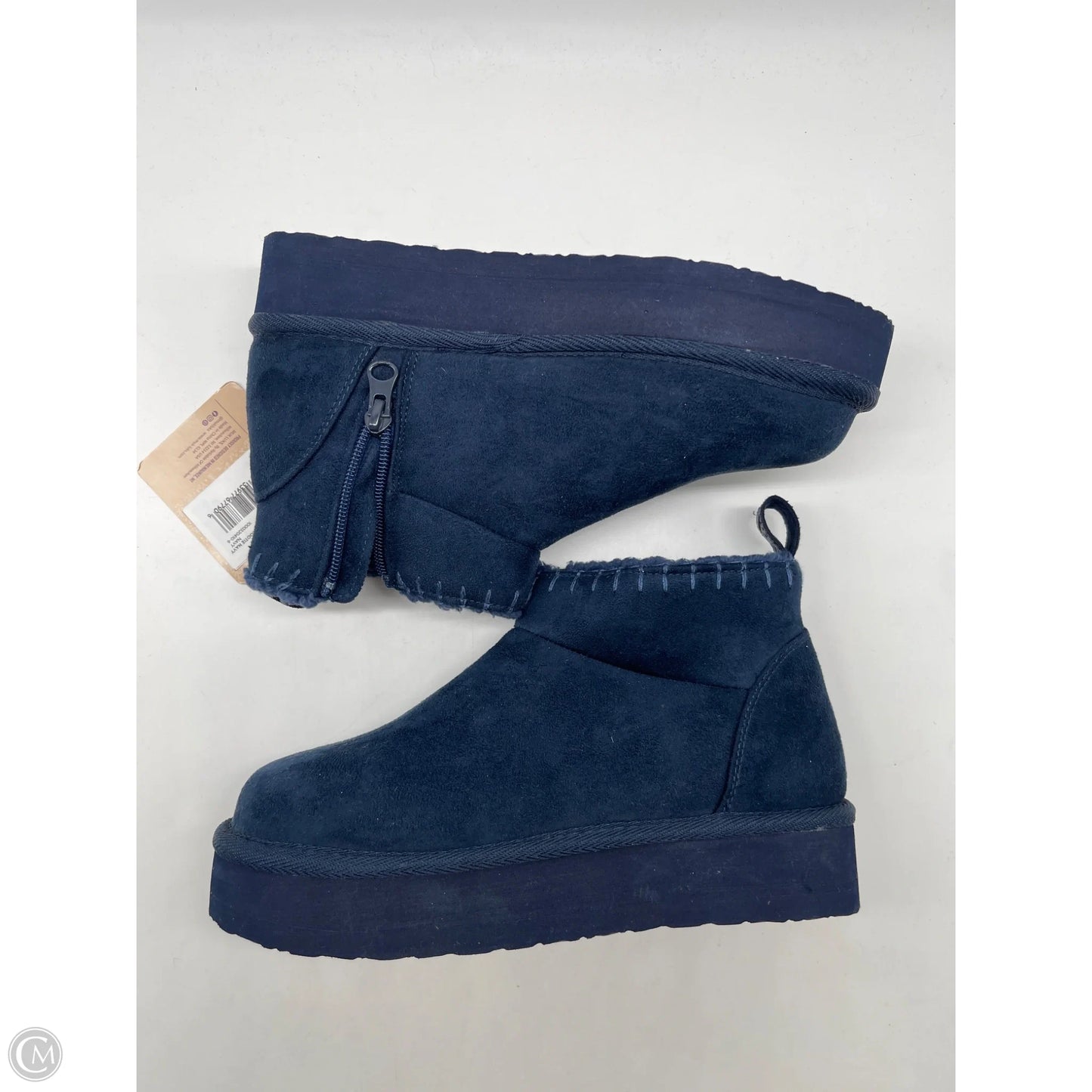 Boots Ankle Flats By Muk Luks In Navy, Size: 6