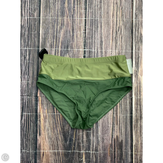 Swimsuit Bottom By Clothes Mentor In Green, Size: M