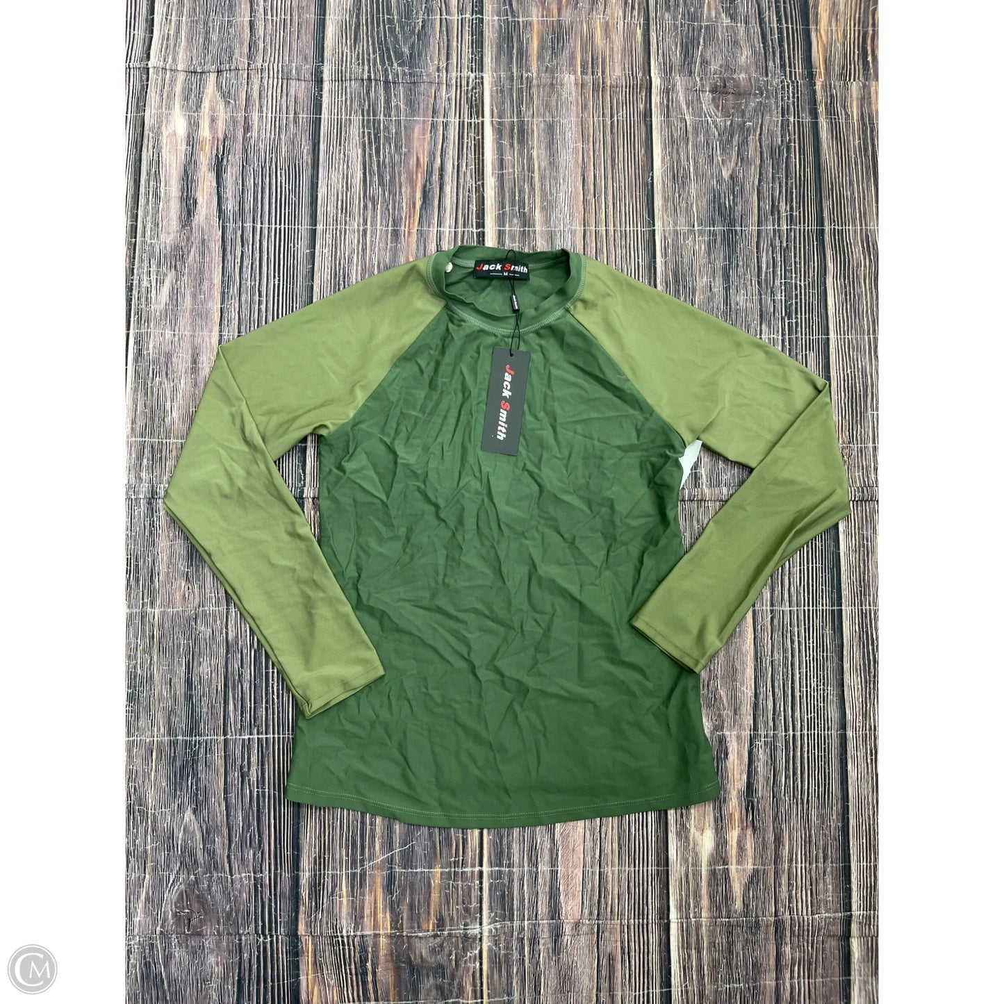 Swimsuit Top By Jack Smith In Green, Size: M