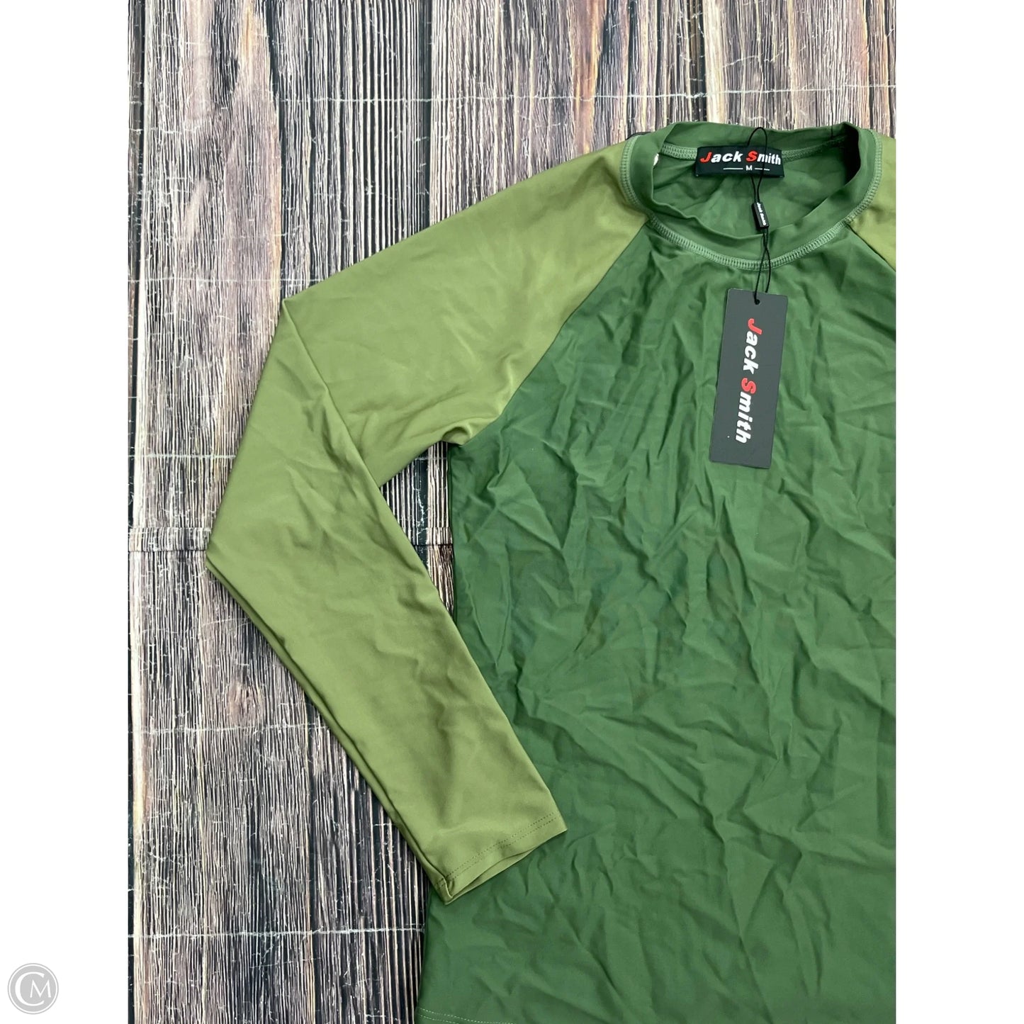 Swimsuit Top By Jack Smith In Green, Size: M