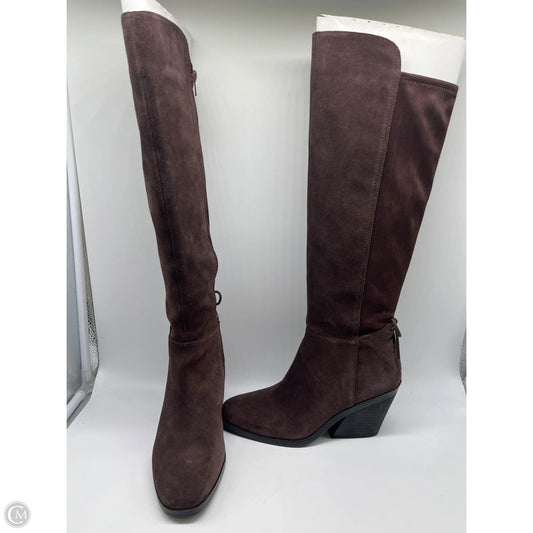 Boots Knee Heels By Lucky Brand In Brown, Size: 8