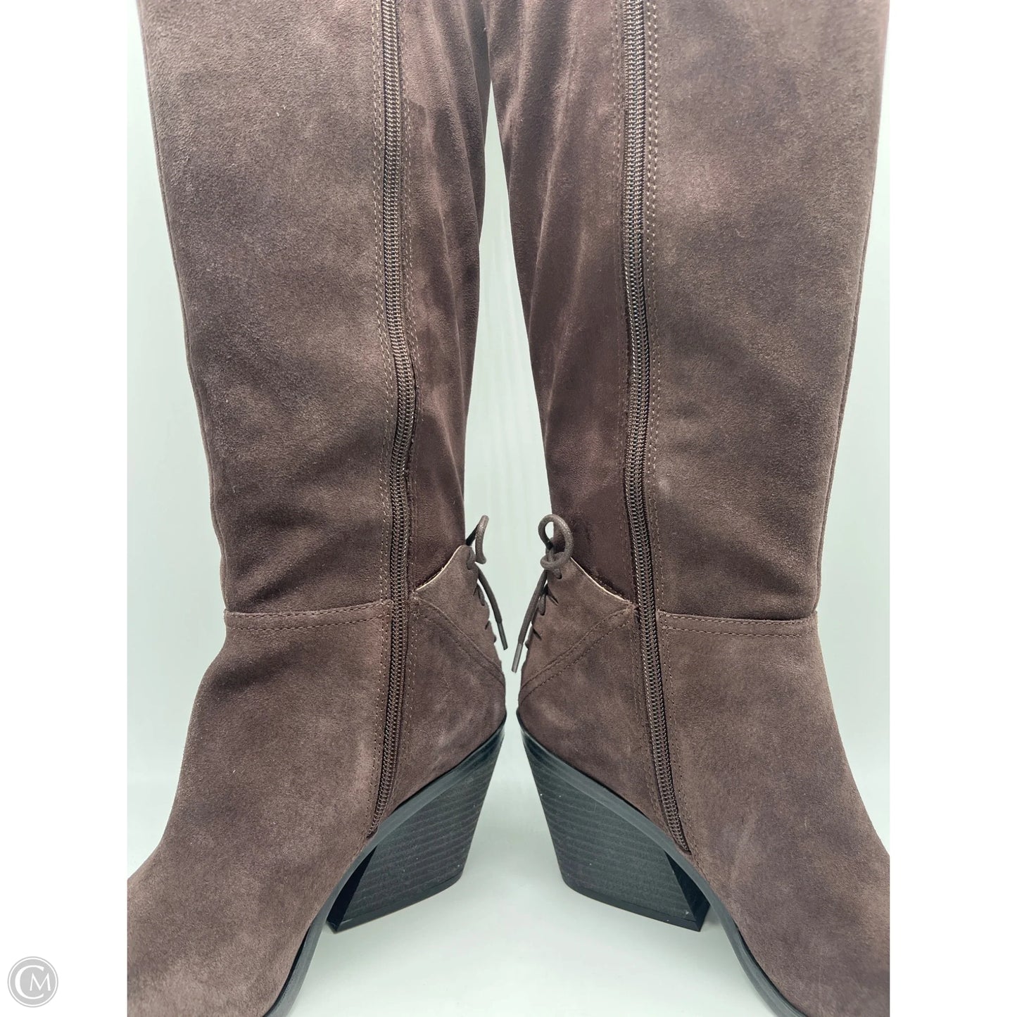 Boots Knee Heels By Lucky Brand In Brown, Size: 8