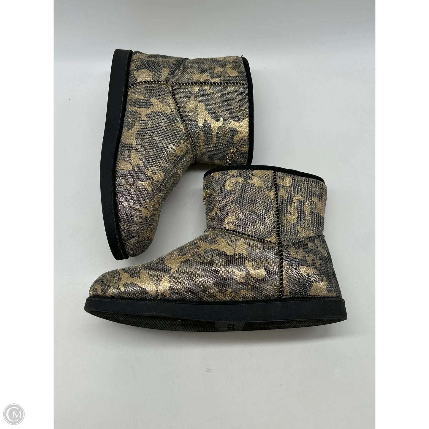 Boots Ankle Flats By Juicy Couture In Gold, Size: 7