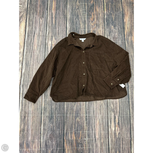 Top Long Sleeve By Old Navy In Brown, Size: 3x