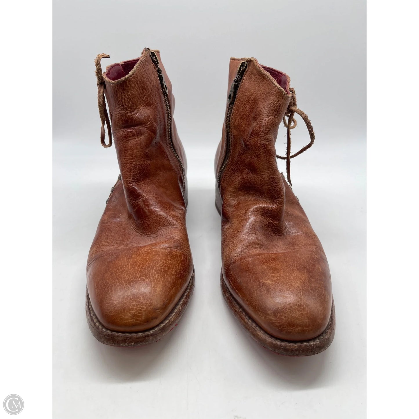 Boots Ankle Flats By Bed Stu In Brown, Size: 9.5