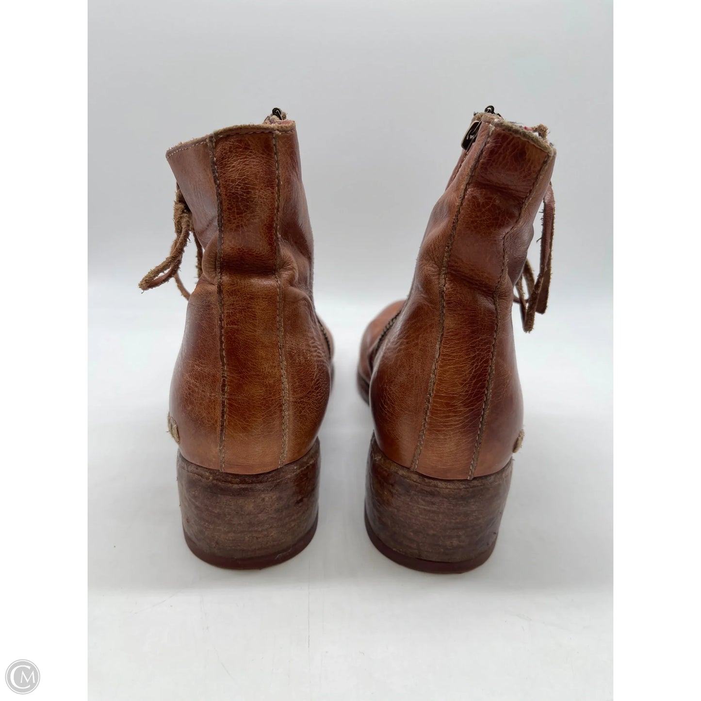 Boots Ankle Flats By Bed Stu In Brown, Size: 9.5