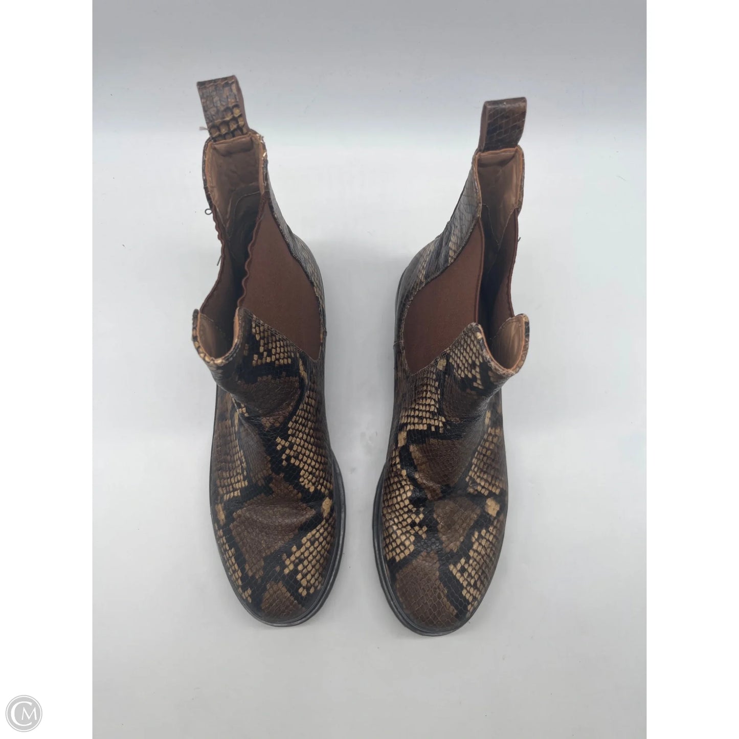 Boots Ankle Flats By Aerosoles In Snakeskin Print, Size: 10