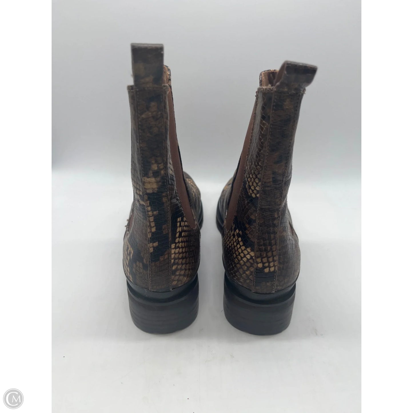 Boots Ankle Flats By Aerosoles In Snakeskin Print, Size: 10