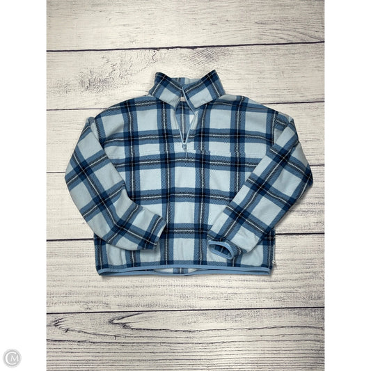 Sweatshirt Collar By Eddie Bauer In Blue, Size: M