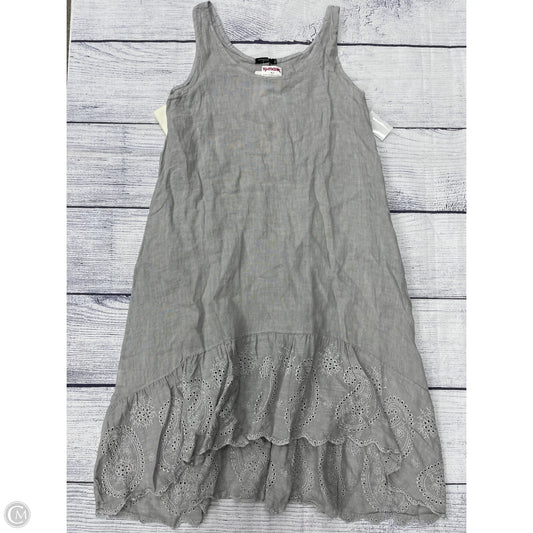 Dress Casual Midi By Lungo Larno In Grey, Size: M