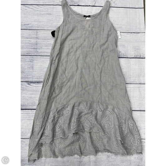Dress Casual Midi By Lungo Larno In Grey, Size: L