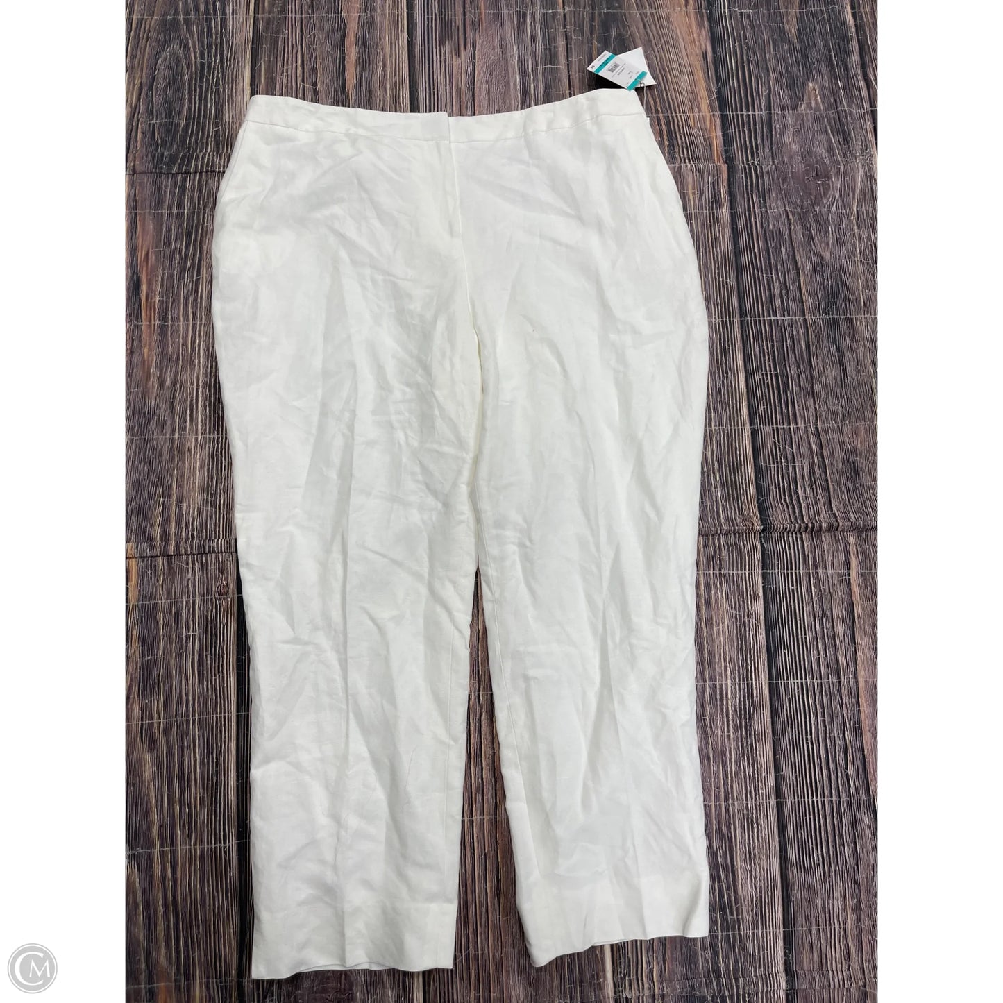 Pants Dress By Kasper In White, Size: 16