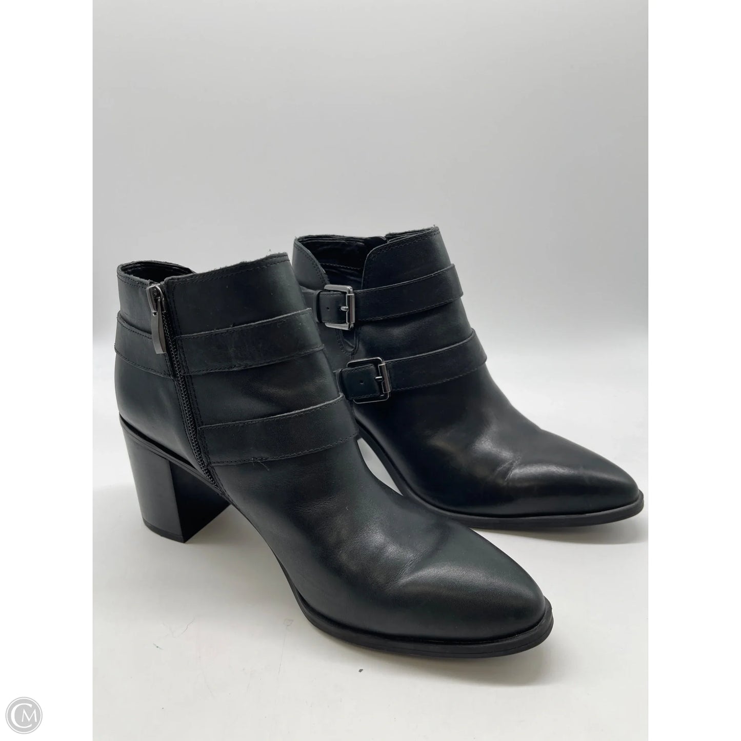 Boots Ankle Heels By Franco Sarto In Black, Size: 8.5