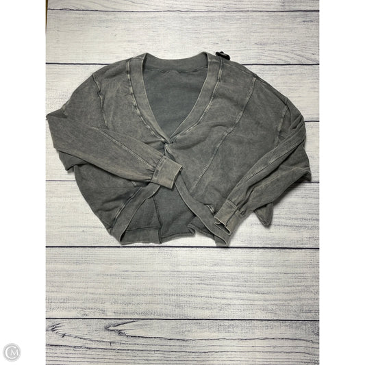 Sweatshirt Crewneck By Bucketlist In Grey, Size: M