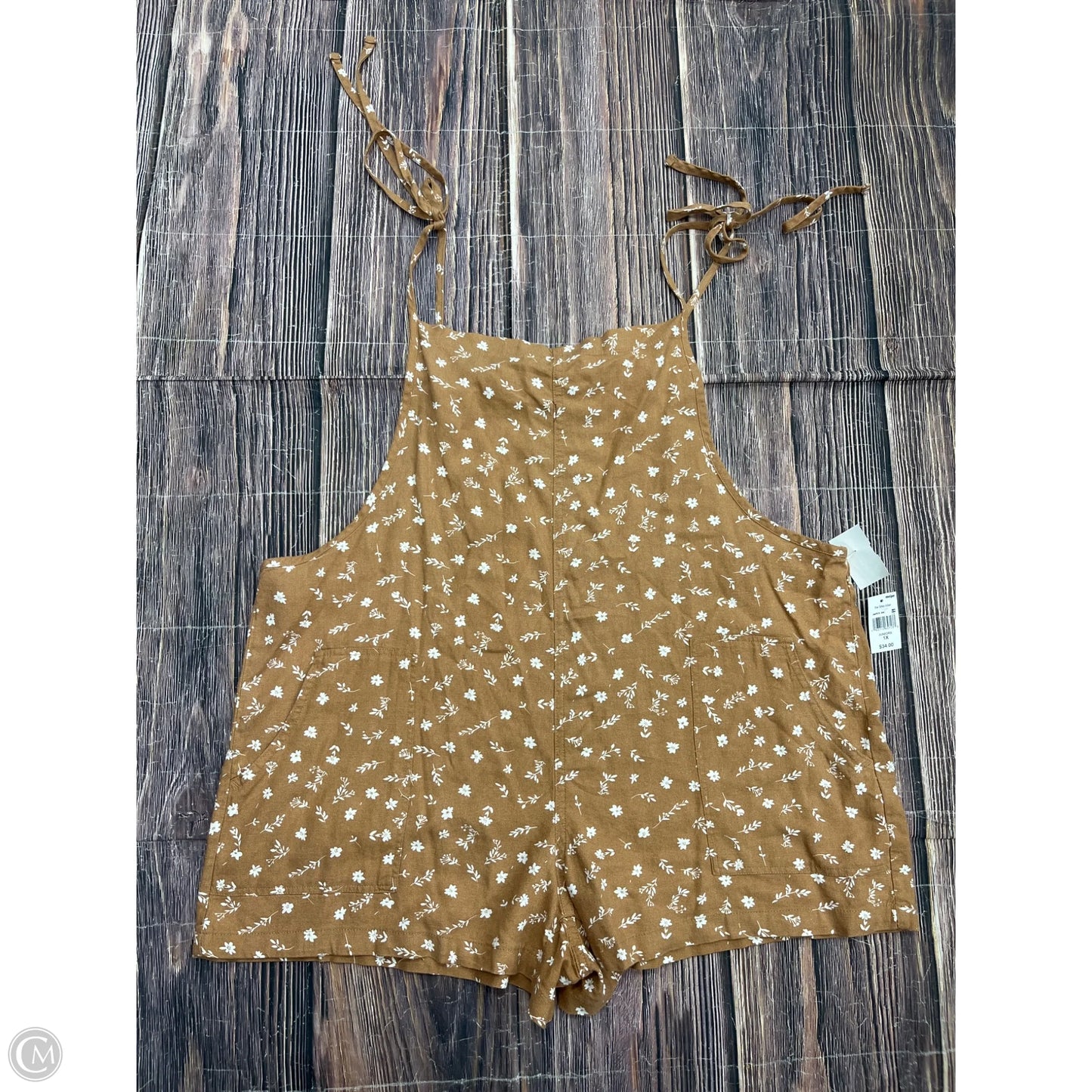 Romper By Vanilla Star In Tan, Size: 1x