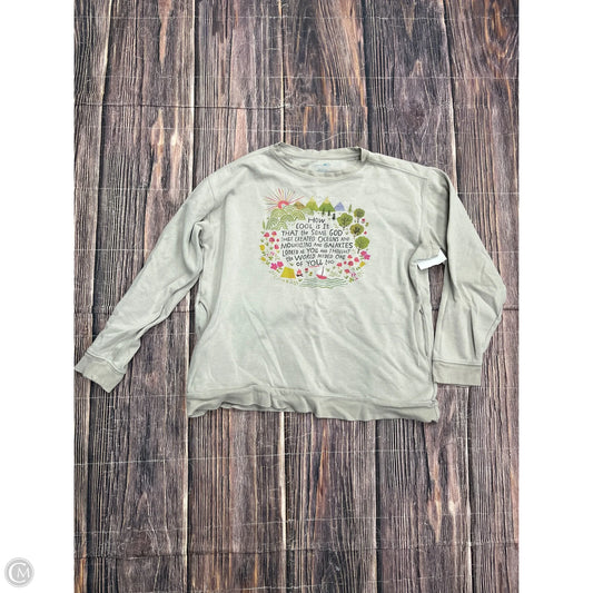 Top Long Sleeve By Natural Life In Grey, Size: S