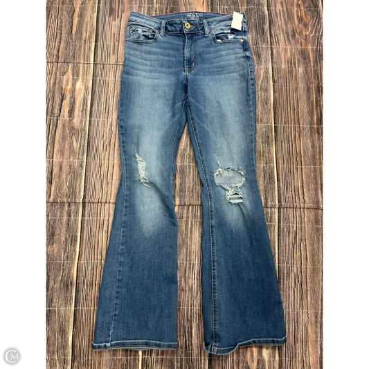 Jeans Flared By Edgely In Blue Denim, Size: 10