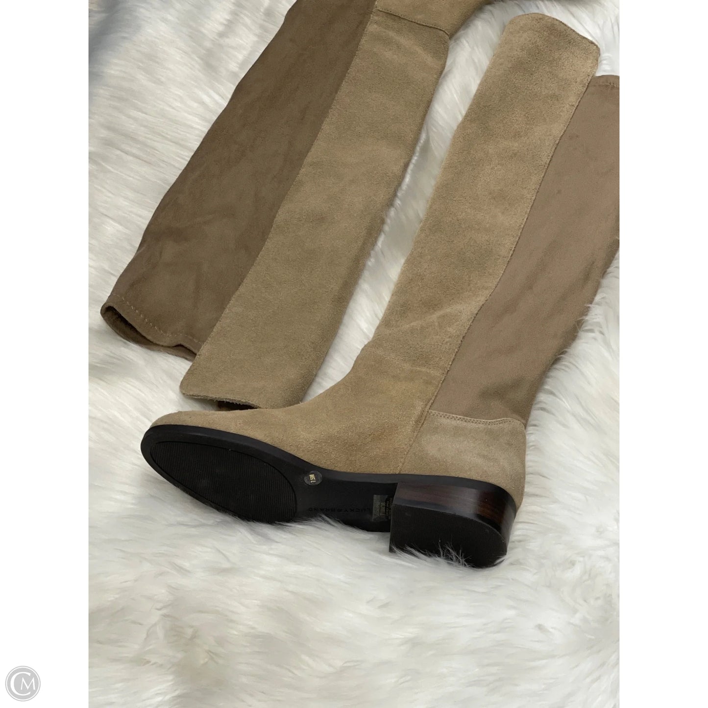 Boots Knee Flats By Lucky Brand In Brown, Size: 7.5
