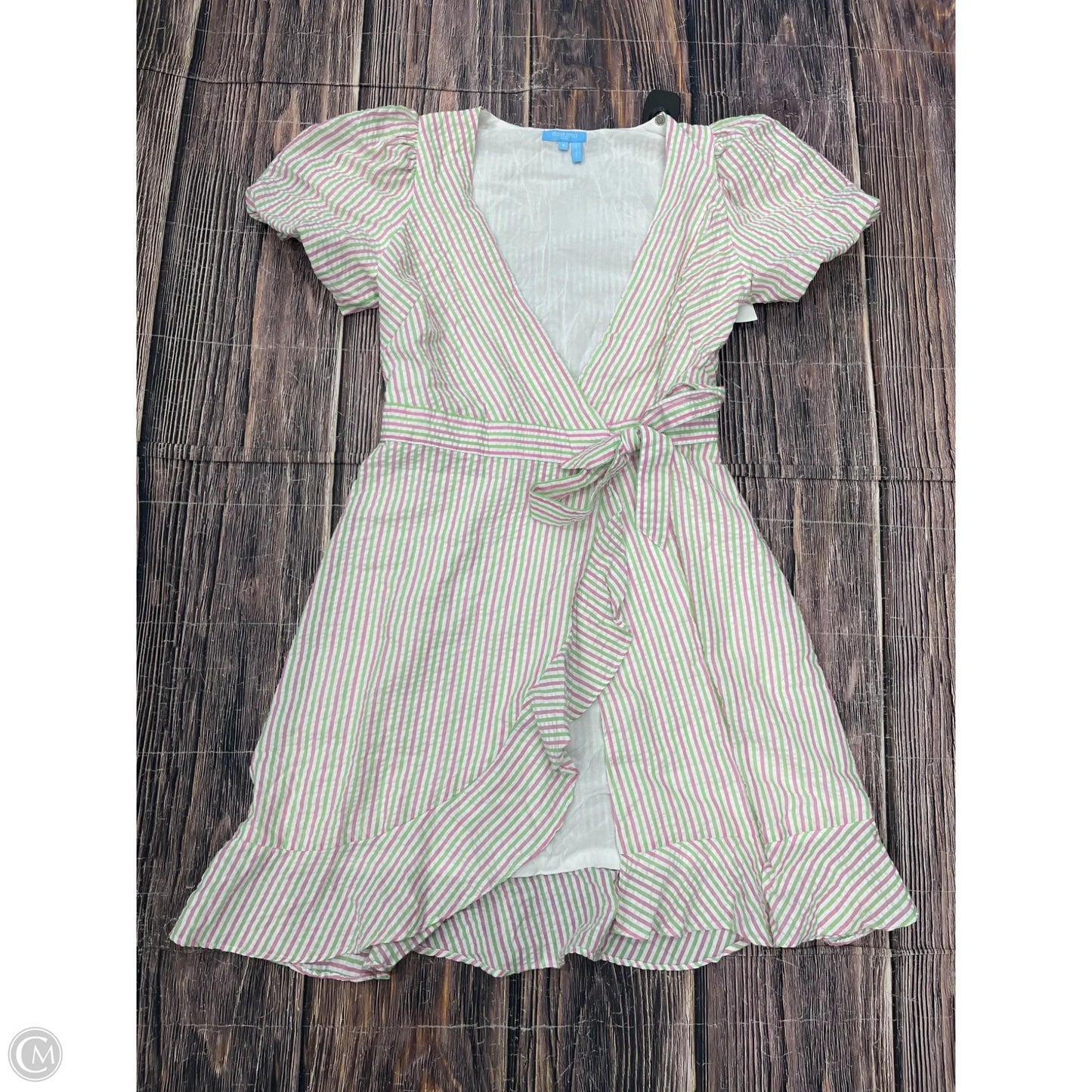Dress Casual Short By Draper James In Green & Pink, Size: S