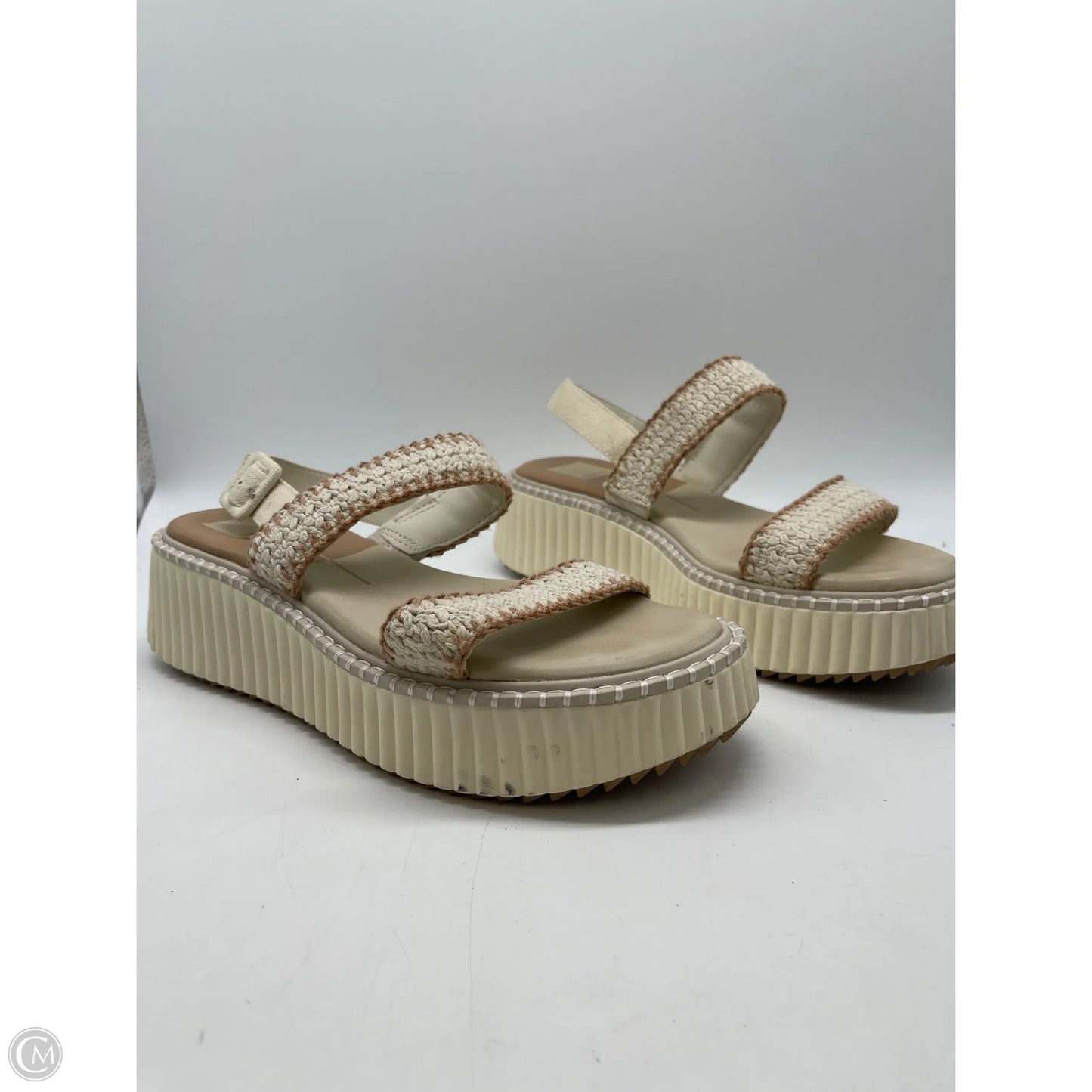 Sandals Heels Platform By Dolce Vita In Cream, Size: 8.5