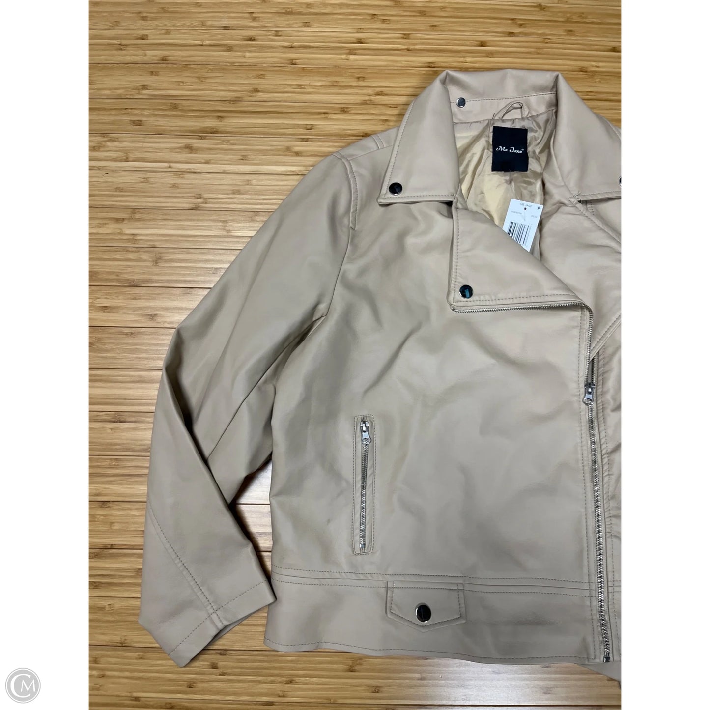 Jacket Moto By Me Jane In Tan, Size: 1x