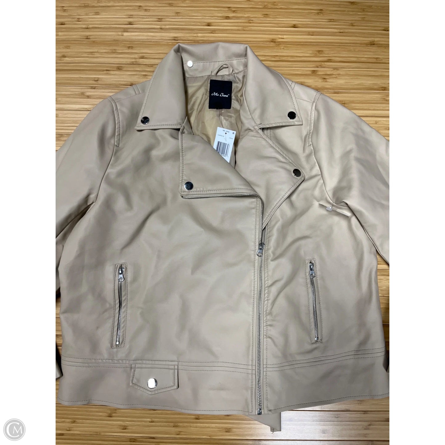 Jacket Moto By Me Jane In Tan, Size: 1x