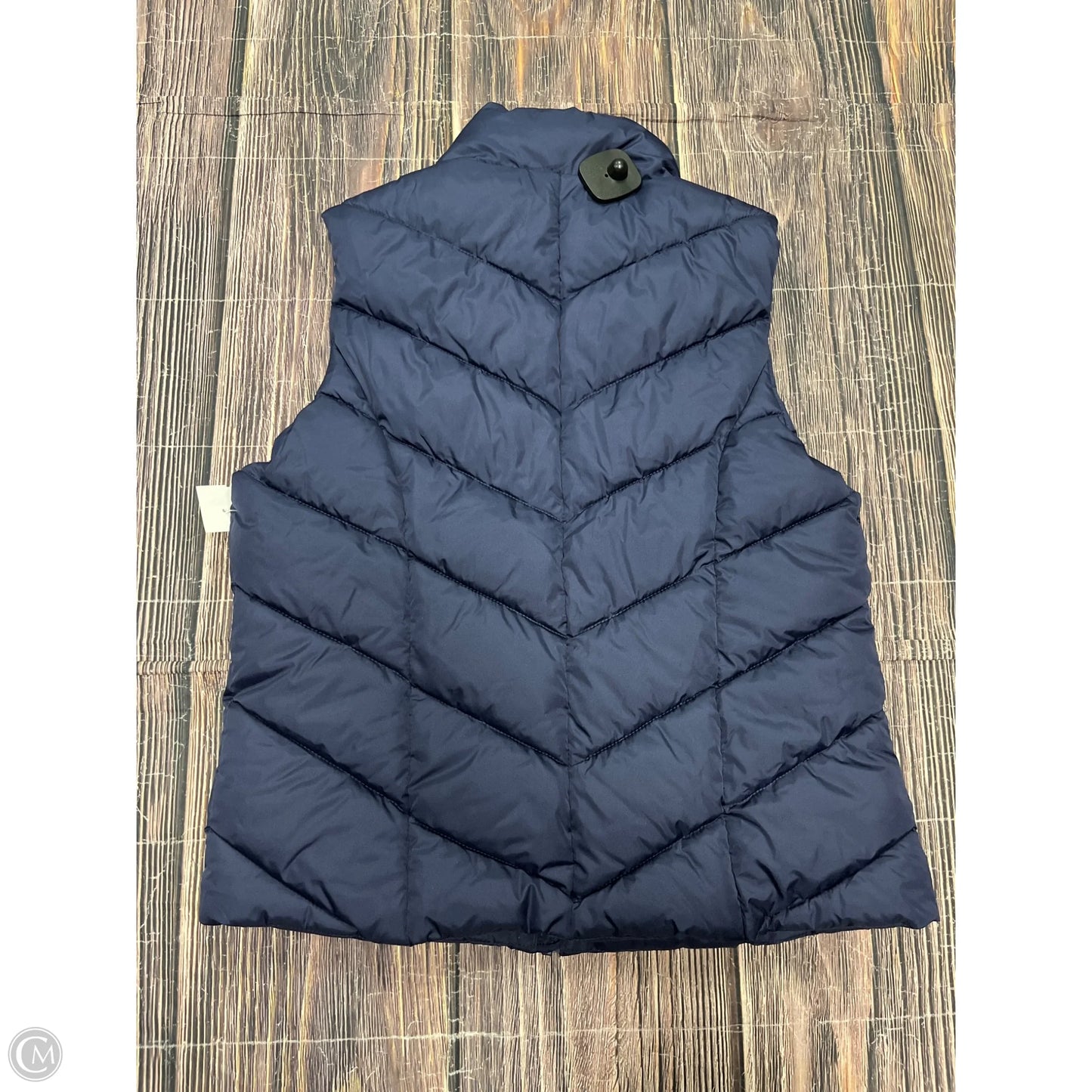 Vest Puffer & Quilted By Cole-haan In Blue, Size: M