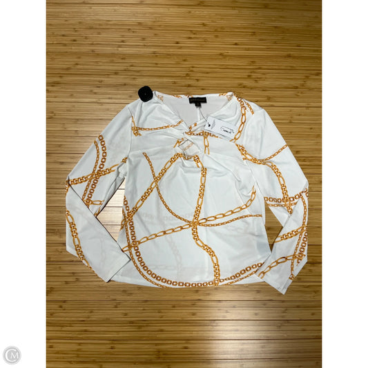Top Long Sleeve By Bold Elements In White, Size: Mp