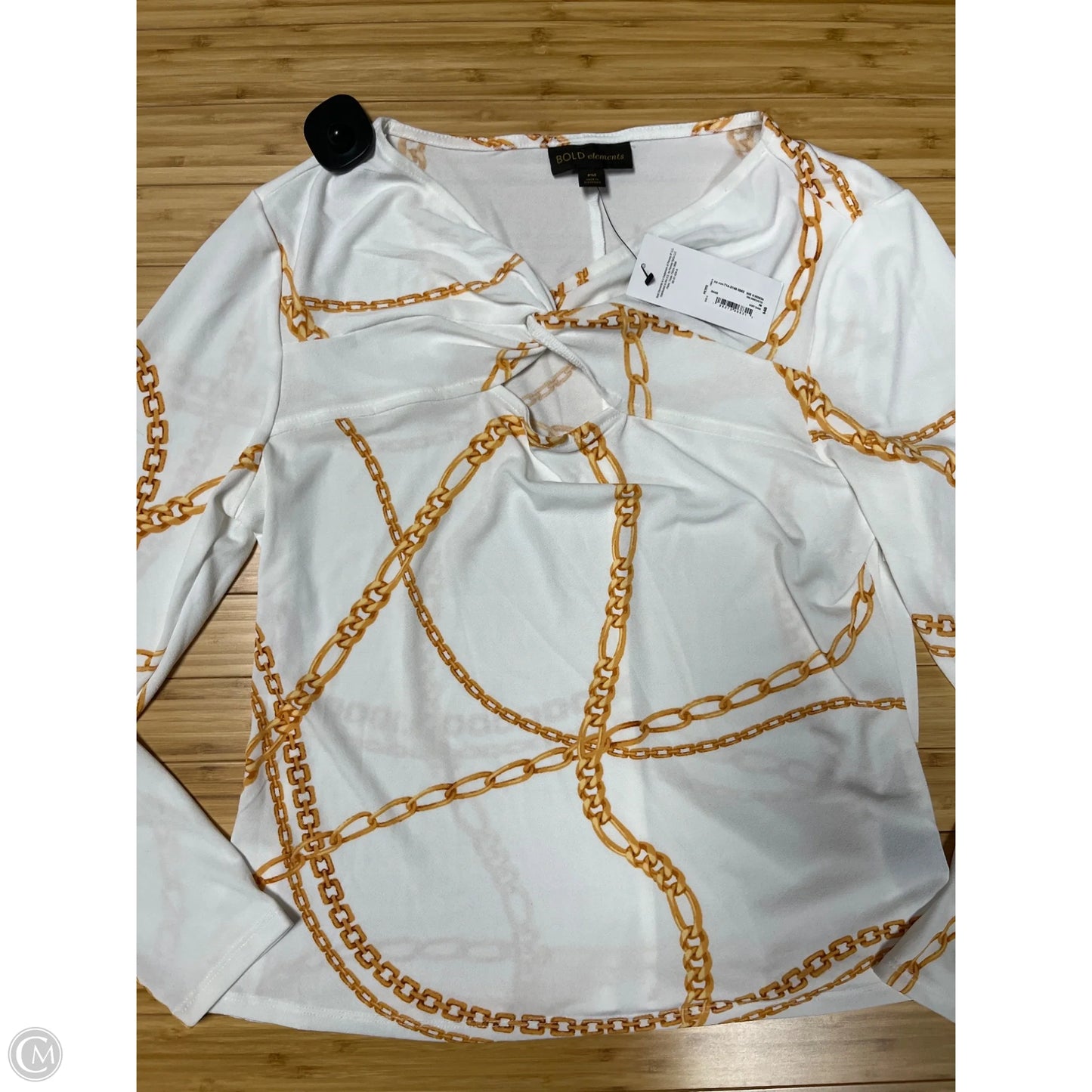 Top Long Sleeve By Bold Elements In White, Size: Mp