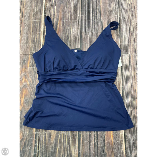 Swimsuit Top By Lands End In Blue, Size: M