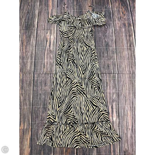 Dress Casual Maxi By Michael By Michael Kors In Tan, Size: S