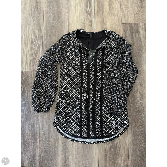 Top Long Sleeve By White House Black Market In Black, Size: Xxs