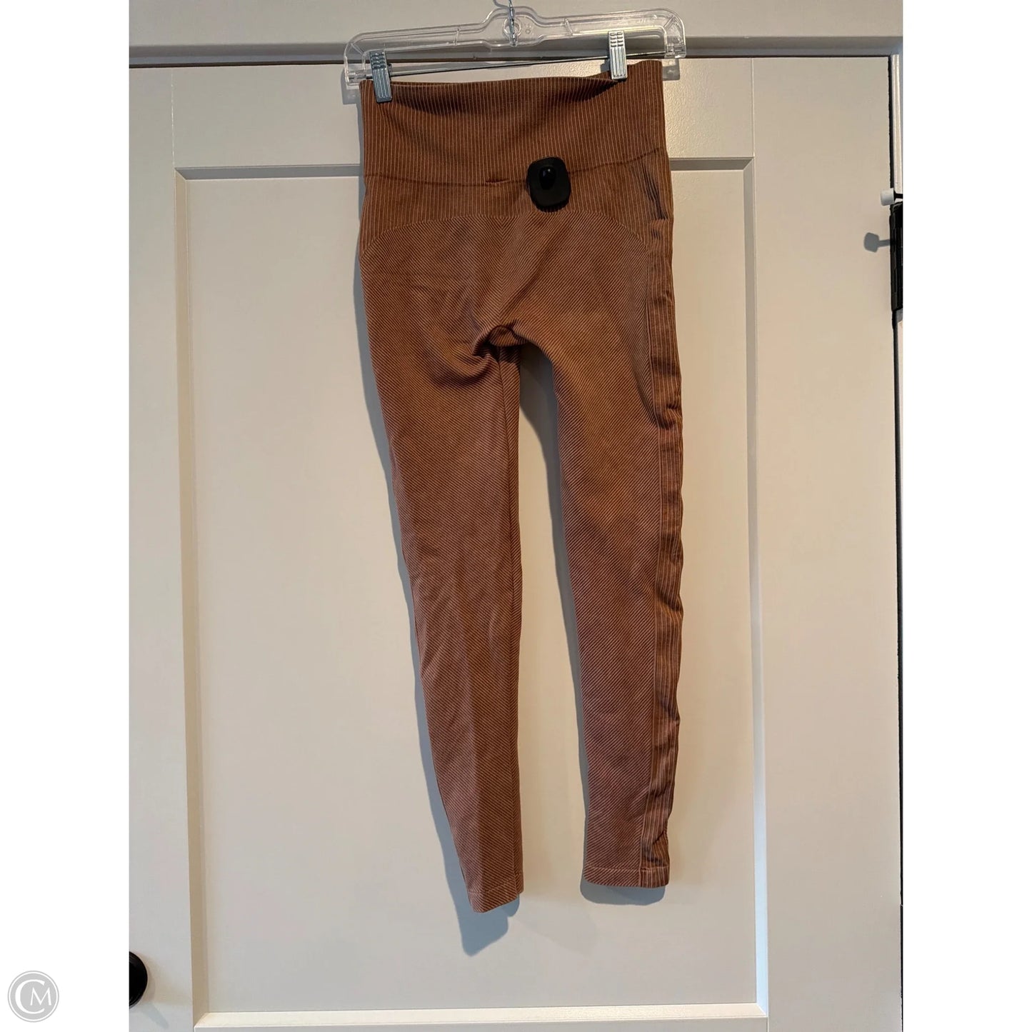 Athletic Leggings By Mono B In Brown, Size: M