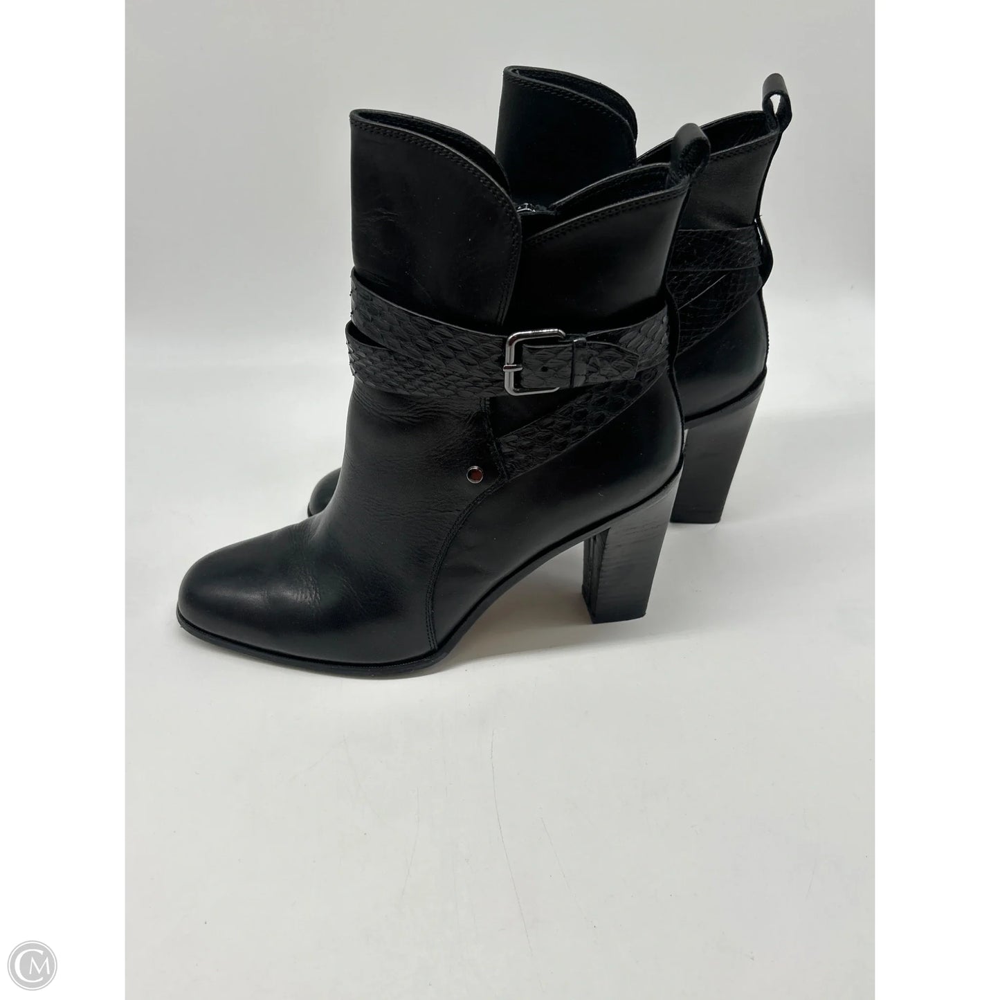 Boots Ankle Heels By Donald Pliner In Black, Size: 9.5
