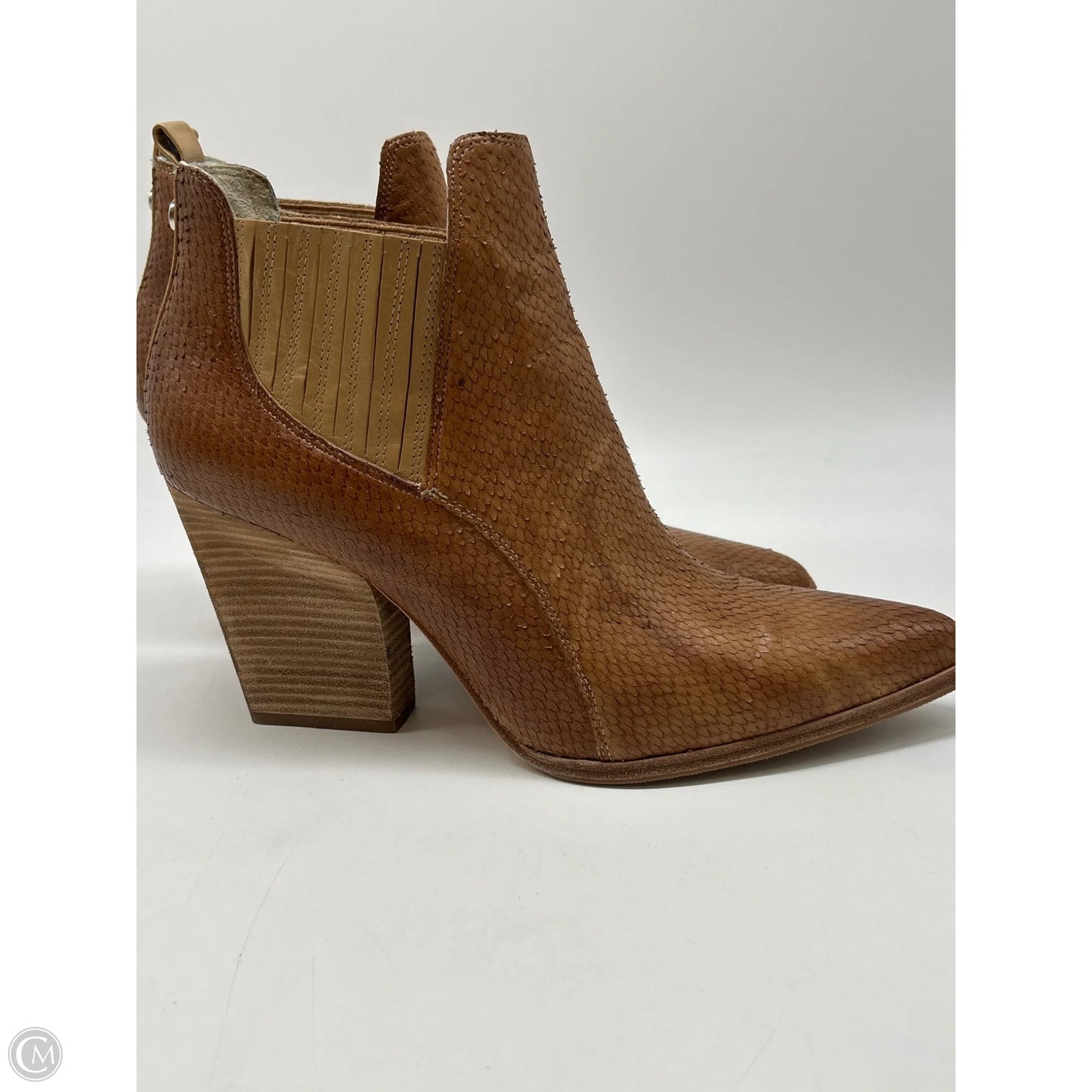 Boots Ankle Heels By Donald Pliner In Brown, Size: 9.5