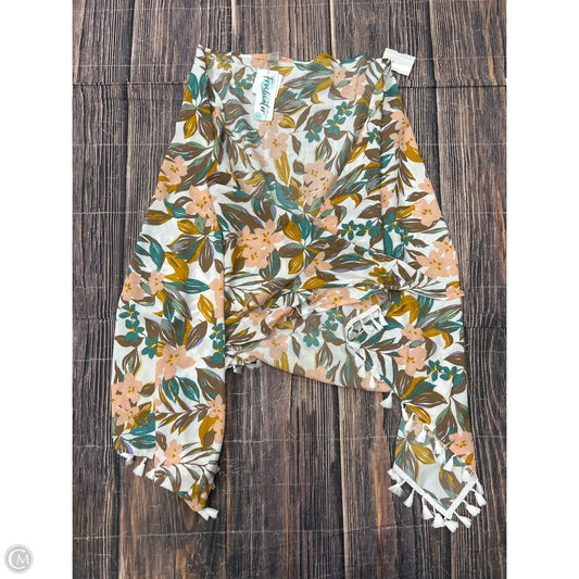 Swimwear Cover-up By Clothes Mentor In Floral Print, Size: Osfm