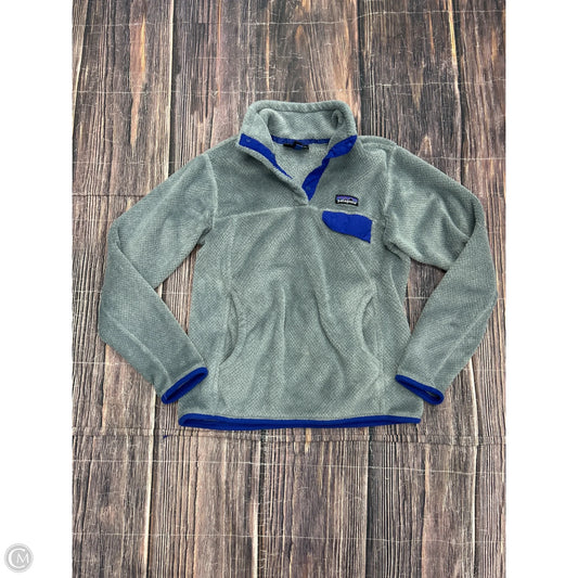 Sweatshirt Collar By Patagonia In Grey, Size: S