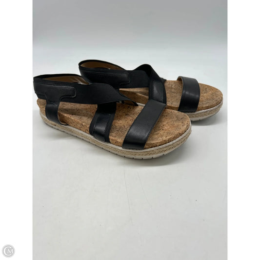 Sandals Flats By Adrienne Vittadini In Black, Size: 8
