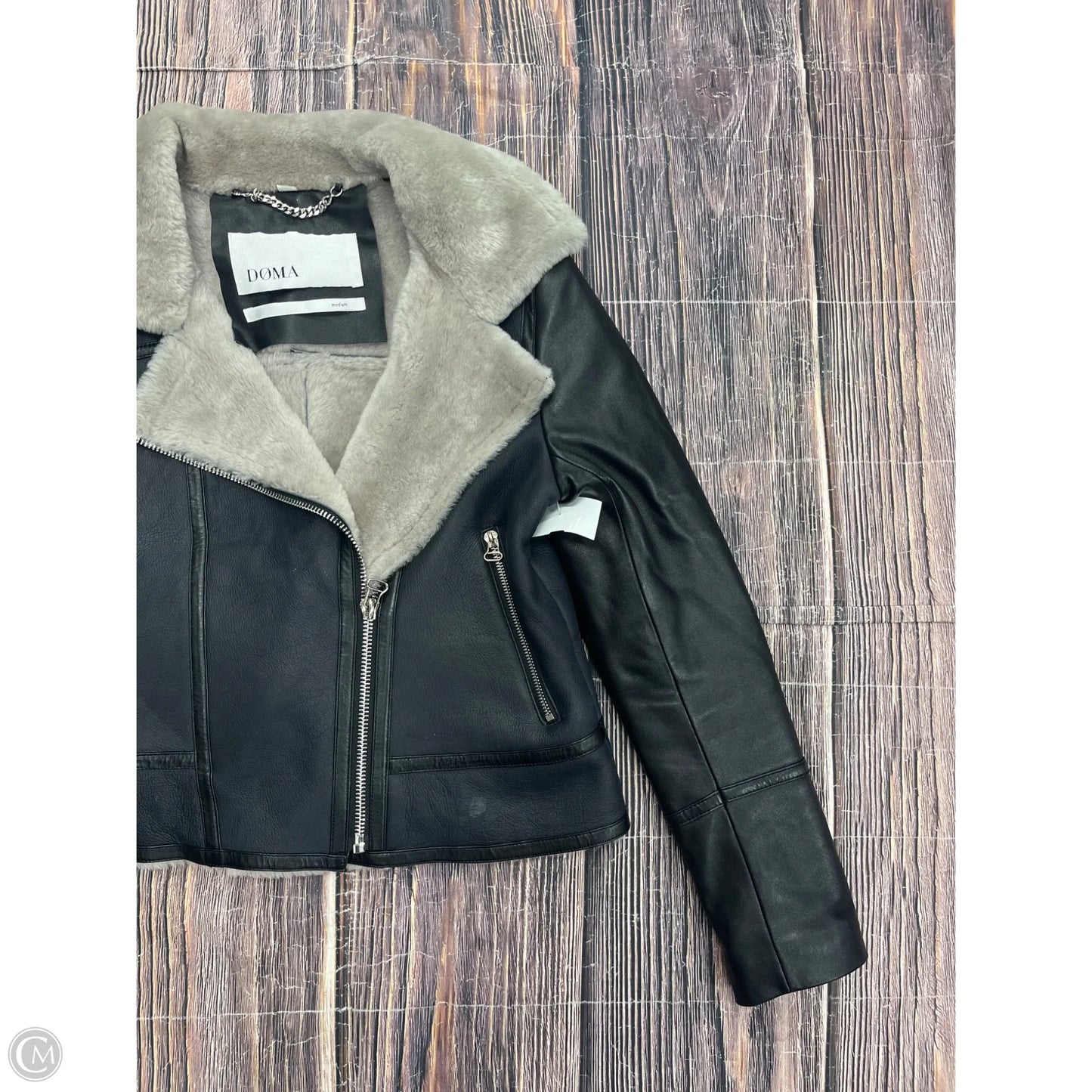 Jacket Moto By Cmb In Black, Size: M