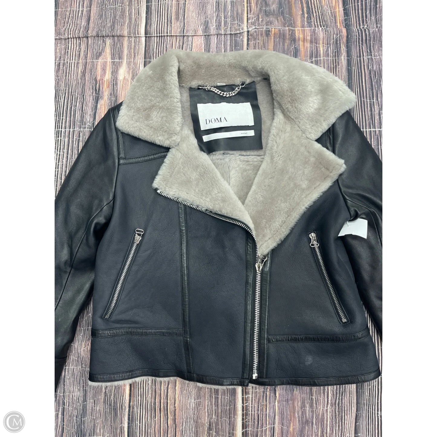 Jacket Moto By Cmb In Black, Size: M