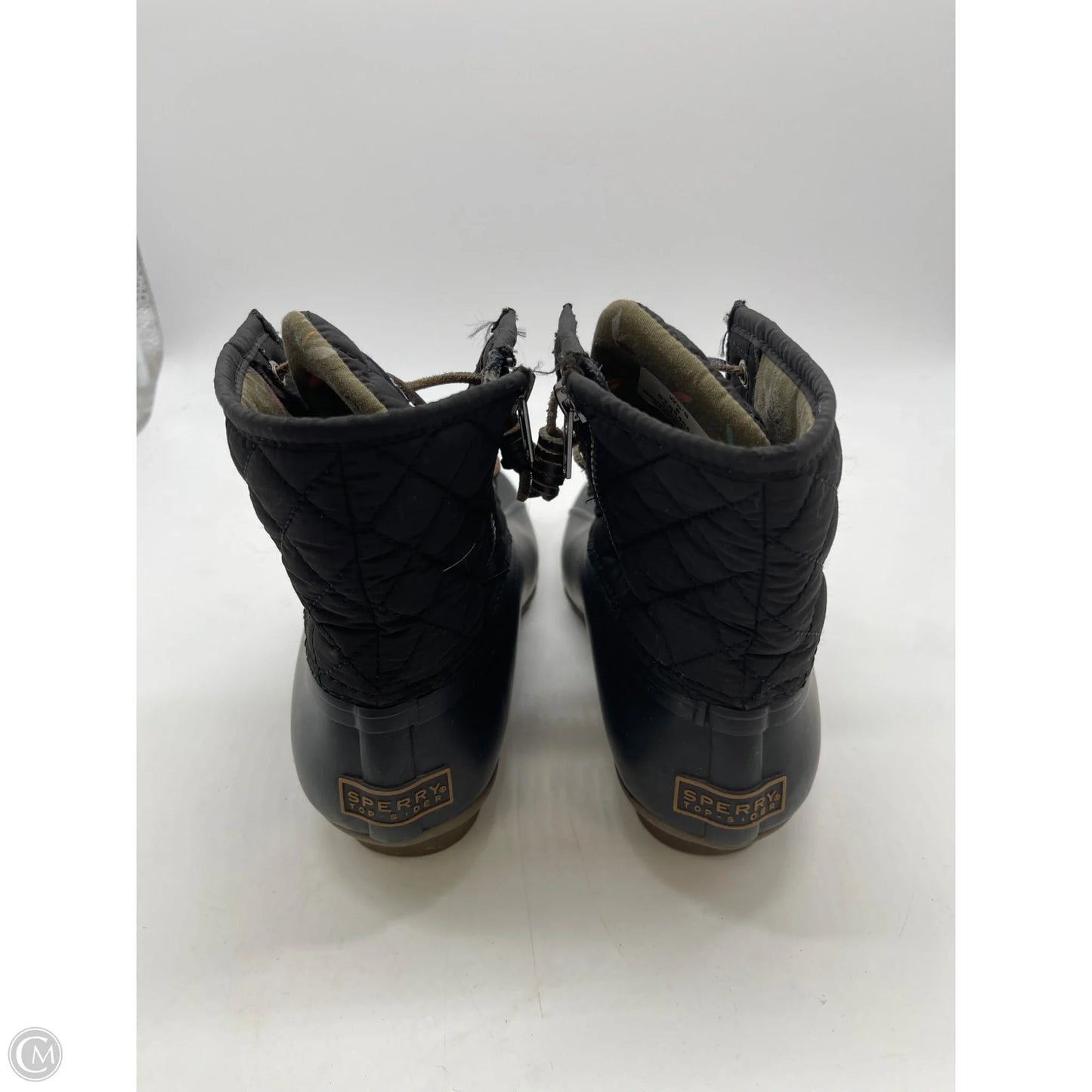 Boots Ankle Flats By Sperry In Black, Size: 6