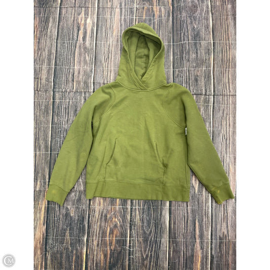 Athletic Sweatshirt Hoodie By Lululemon In Green, Size: 8