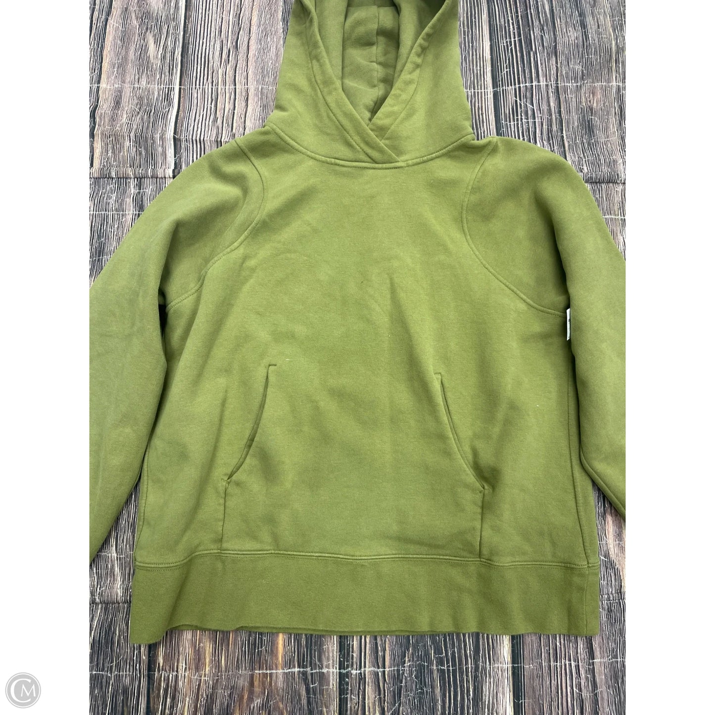 Athletic Sweatshirt Hoodie By Lululemon In Green, Size: 8